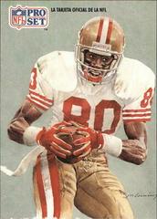 Jerry Rice Football Cards 1991 Pro Set Spanish Prices