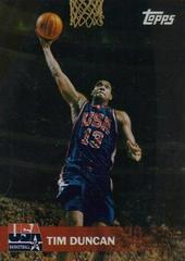 Tim Duncan [Gold] #33 Basketball Cards 2000 Topps Team USA Basketball Prices