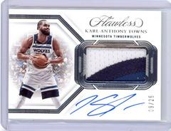 Karl-Anthony Towns [Horizontal Patch Auto] #20 Basketball Cards 2022 Panini Flawless Patch Autograph Prices