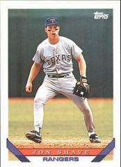 Jon Shave #78T Baseball Cards 1993 Topps Traded Prices