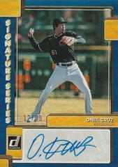 Oneil Cruz [Blue] #SS-OC Baseball Cards 2022 Panini Donruss Signature Series Prices