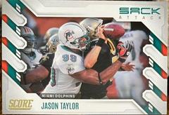 Jason Taylor [Gold] Football Cards 2022 Panini Score Sack Attack Prices