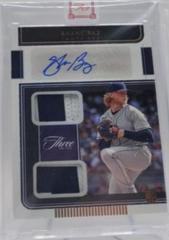 Shane Baz [Bases Loaded] Baseball Cards 2022 Panini Three and Two Rookie Dual Jersey Autographs Prices