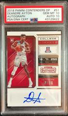 DeAndre Ayton [Autograph] Basketball Cards 2018 Panini Contenders Draft Picks Prices
