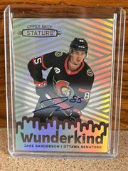 Jake Sanderson [Autograph] #W-47 Hockey Cards 2022 Upper Deck Stature Wunderkind Prices