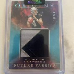 Aidan O'Connell [Turquoise] #FF-AO Football Cards 2023 Panini Origins Future Fabrics Prices
