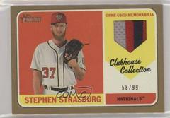 Stephen Strasburg [Gold] #SS Baseball Cards 2018 Topps Heritage Clubhouse Collection Relics Prices