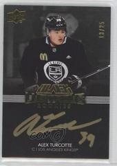 Alex Turcotte [Gold] #LRS-AT Hockey Cards 2021 SPx UD Black Lustrous Rookie Signatures Prices