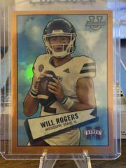 Will Rogers [Orange] #52BF-10 Football Cards 2022 Bowman Chrome University 1952 Prices