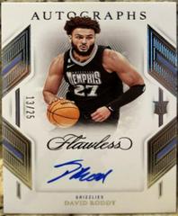 David Roddy #19 Basketball Cards 2022 Panini Flawless Rookie Autograph Prices