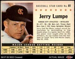 Jerry Lumpe [Perforated] Baseball Cards 1961 Post Cereal Prices