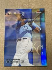 Salvador Perez [Blue Refractor] #13 Baseball Cards 2016 Topps Finest Prices