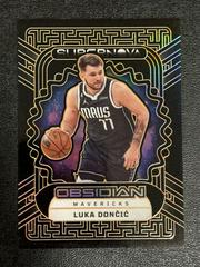 Luka Doncic [Orange] #5 Basketball Cards 2022 Panini Obsidian Supernova Prices