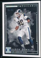 Aaron Donald [Silver] #92 Football Cards 2019 Panini Impeccable Prices