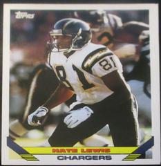 Nate Lewis Football Cards 1993 Topps Prices