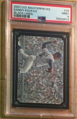 Sandy Koufax [Black Linen] Baseball Cards 2007 Upper Deck Masterpieces Prices