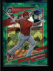 Albert Pujols [Cracked Ice Green] Baseball Cards 2021 Panini Donruss Optic Prices