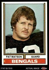 Pat Matson #9 Football Cards 1974 Topps Prices