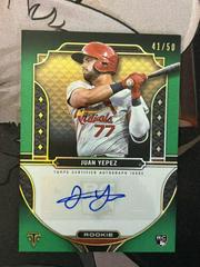 Juan Yepez [Emerald] #RA-JY Baseball Cards 2022 Topps Triple Threads Rookie Autographs Prices