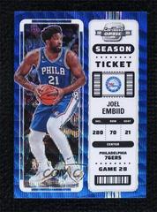 Joel Embiid [Blue Wave] #3 Basketball Cards 2022 Panini Contenders Optic Prices