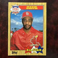 Ozzie Smith [All Star] #598 Baseball Cards 1987 Topps Tiffany Prices