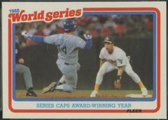 Series Caps Award Winning Year [Glossy] Baseball Cards 1989 Fleer World Series Prices