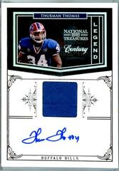 Thurman Thomas [Century Material Signature] #152 Football Cards 2010 Playoff National Treasures Prices