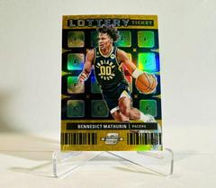 Bennedict Mathurin [Gold] #6 Basketball Cards 2022 Panini Contenders Optic Lottery Ticket Prices