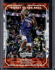 Chris Paul [Cracked Ice] #28 Basketball Cards 2022 Panini Contenders Ticket to the Hall Prices