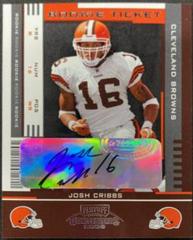 Josh Cribbs [Preview Ticket Autograph Green] #187 Football Cards 2005 Playoff Contenders Prices