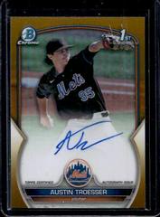 Austin Troesser [Gold] Baseball Cards 2023 Bowman Draft Chrome Prospect Autographs Prices
