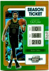 Jayson Tatum [Orange] Basketball Cards 2021 Panini Contenders Optic Prices