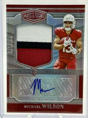Michael Wilson #RPA-29 Football Cards 2023 Panini Plates and Patches Rookie Patch Autographs Prices
