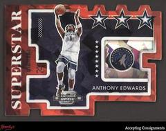Anthony Edwards [Red Ice] #3 Basketball Cards 2021 Panini Contenders Optic Superstars Prices