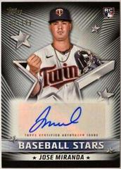 Jose Miranda [Black] Baseball Cards 2022 Topps Update Stars Autographs Prices