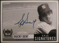 Bucky Dent #BD Baseball Cards 1999 Upper Deck Century Legends Epic Signatures Prices