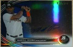 Marcell Ozuna [Blue Refractor] #MO Baseball Cards 2013 Bowman Platinum Autograph Prospects Prices