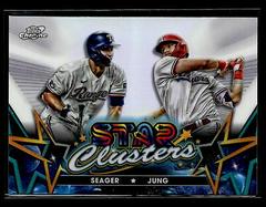 Josh Jung, Corey Seager #SC-13 Baseball Cards 2023 Topps Cosmic Chrome Stars Clusters Prices