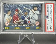 B. Ruth, M. McGwire, R. Maris, S. Sosa [Refractor] Baseball Cards 2001 Topps Chrome Combos Prices