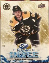 David Pastrnak [Gold] #FI-40 Hockey Cards 2021 Upper Deck Ice Frozen In Prices