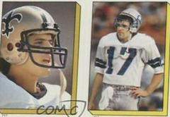 Bobby Hebert, Dave Krieg Football Cards 1986 Topps Stickers Prices