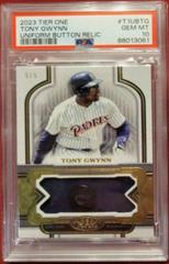 Tony Gwynn #T1UB-TG Baseball Cards 2023 Topps Tier One Uniform Button Relics Prices
