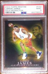 LeBron James [Gold Refractor] #103 Basketball Cards 2003 Topps Pristine Prices