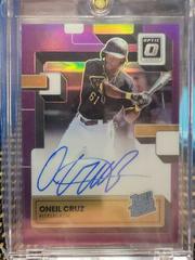 Oneil Cruz [Purple] Baseball Cards 2022 Panini Donruss Optic Rated Rookie Signatures Prices