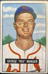 George Red Munger #11 Baseball Cards 1951 Bowman Prices