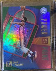 Joel Embiid [Green Flood] Basketball Cards 2020 Donruss Power in the Paint Prices