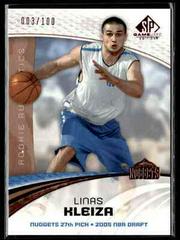 Linas Kleiza #108 Basketball Cards 2005 SP Game Used Prices