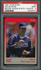 Nolan Ryan [Major League Stats Plastic] #3 Baseball Cards 1991 Star Ryan Prices
