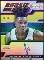 Lonnie Walker IV [Gold] #LW Basketball Cards 2018 Panini Certified Rookie Roll Call Autographs Prices