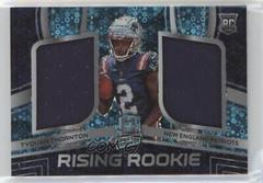 Tyquan Thornton [Neon Blue] Football Cards 2022 Panini Spectra Rising Rookie Materials Prices